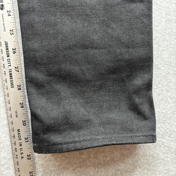Railcar Fine Goods Jeans Mens 32 Black Selvedge Button Fly 5-Pocket Made in USA - Picture 9 of 11